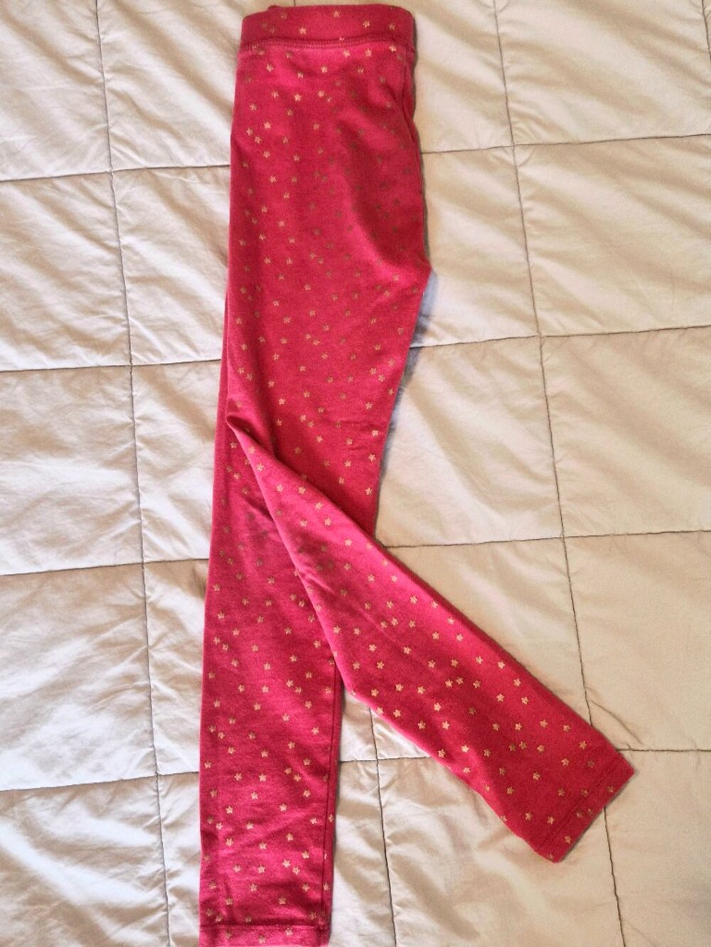 Girl's Crewcuts pink star leggings